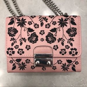 Pink Embroidered Bag